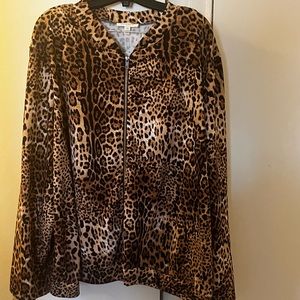 Cheetah Print Bomber Jacket